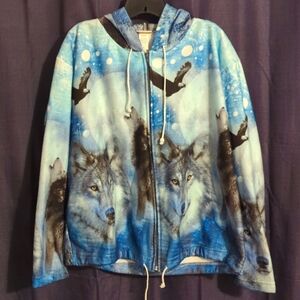 Wolf/Eagle Graphic Hoodie